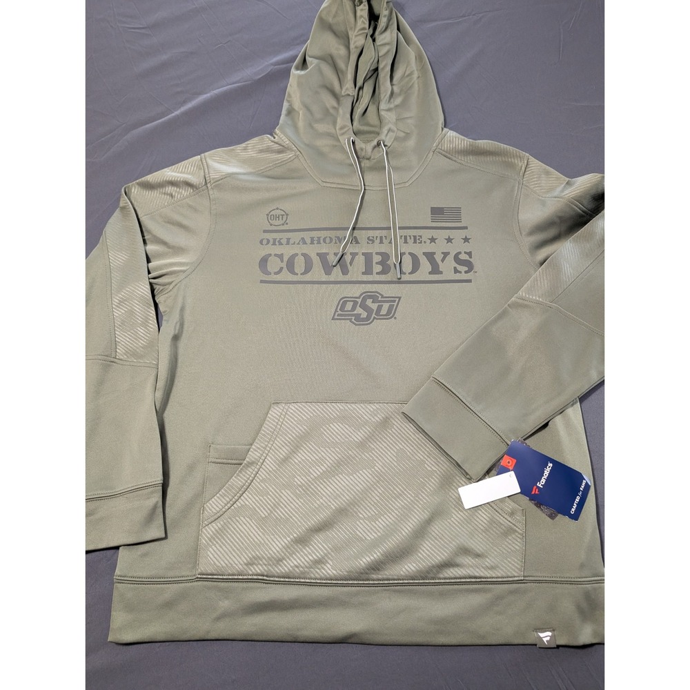 Fanatics Oklahoma State Cowboys OHT Military Appreciation Hoodie Mens Large